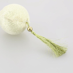 Декоративное украшение Шар с кисточкой 6см DARLENS золото 000000000001209878