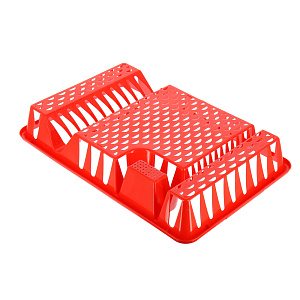 Большая сушилка для посуды Idea, красный 000000000001129715