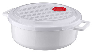 Круглая емкость для холодильника и СВЧ-печи Бытпласт, 19 см, 1.5л 000000000001016033