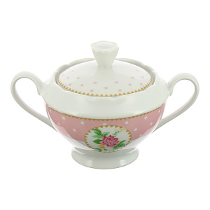 Сахарница 250мл Mix&Match Porcelaine Czech Gold Hands розовый 000000000001136206