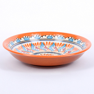 Блюдо (ляган) 20см RISHTON KULOLCHILIC мехроб глубокий оранжевый керамика 000000000001207888