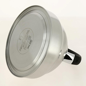 Чайник со свистком 3500мл GUTERWAHL нейлоновая ручка капсульное дно стенки корпуса 0,4мм дно 1,1мм подарочная упаковка нержавеющая сталь 126-18011 000000000001204049