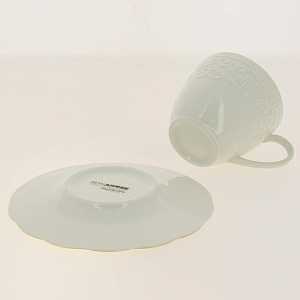 IREM Чайная пара, чашка 200мл,  Отводка золото, костяной фарфор BNIRM02CT520 000000000001189498