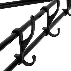 Вешалка напольная 43х43х175см LUCKY угловая металл черный 000000000001222583