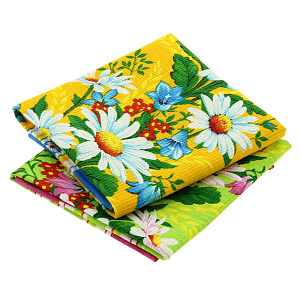 Набор вафельных полотенец, 50х70 см, хлопок, 2 шт. 000000000001031657