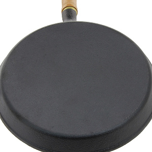 Сковорода 23см деревянная ручка чугун Ф230 HE98 000000000001153032