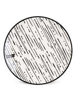 Тарелка обеденная 23см ELRINGTON MILA ZANA белый/черный керамика 000000000001228503