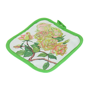 Набор прихватка и рукавица Розы Фото-графика Мультидом, хлопок, 2 предмета 000000000001133604