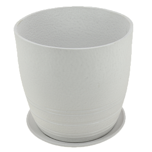 Горшок для цветов декоративный ПРЕСТИЖ белый №1 4л керамика ГК 33 000000000001204112