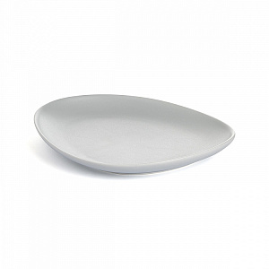 Тарелка десертная 8,5x15x2см DE'NASTIA Оливки-однотон серый фарфор 000000000001225128