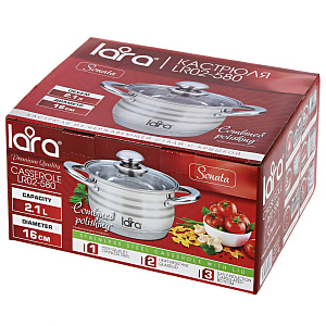 Кастрюля LARA SONATA, 2.1л 000000000001160790