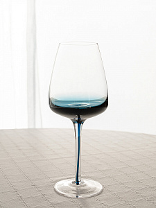 Бокал для вина 400мл DE'NASTIA Gravity синий стекло 000000000001228684