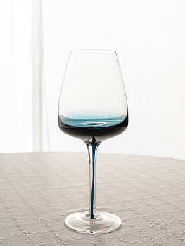 Бокал для вина 400мл DE'NASTIA Gravity синий стекло 000000000001228684
