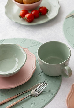 Кружка 480мл DE'NASTIA Romeo зеленый матовый керамика 000000000001216777