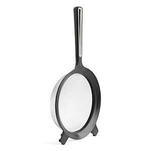 Сито большое D22см DE'NASTIA бежевое/черное пластик нержавеющая сталь 000000000001212515