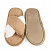 Туфли домашние-тапки р.40-41 LUCKY накрест коричневый/белый искусственный мех полиэстер 000000000001214537