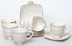 Набор кофейный 12 предметов (чашка 100мл-6шт/блюдце-6шт) BALSFORD Нежность подарочная упаковка фарфор 000000000001200577