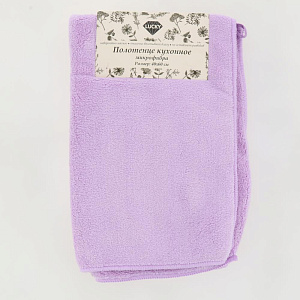 Полотенце кухонное 40x60см LUCKY лаванда микрофибра 100% полиэстер 000000000001207683