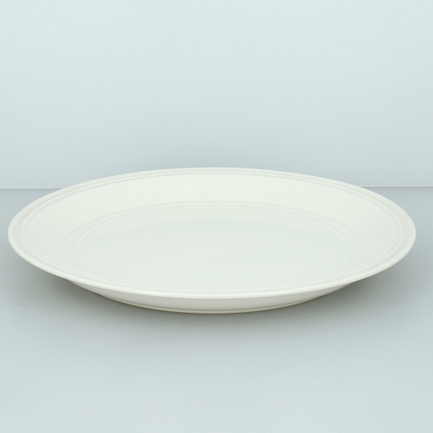 Тарелка обеденная 27см кремовый глазурованная керамика 000000000001213926
