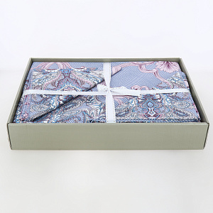 Комплект постельного белья 2-спальный LUCKY Озёра 50х70 пододеяльник 175х215см простынь 200х220см наволочки 50х70см-2шт поплин 100% хлопок 000000000001212764