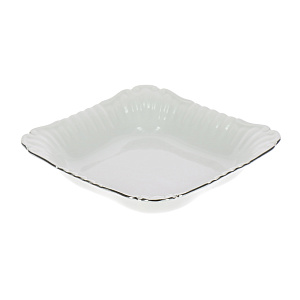 Квадратный салатник Платиновая отводка Porcelaine Czech Gold Hands, 21 см 000000000001136293