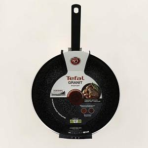 Сковорода Вок 28см TEFAL Granit антипригарное покрытие алюминий 000000000001199335