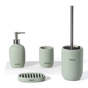 Диспенсер для жидкого мыла DE'NASTIA Лофт оливковый полирезина 000000000001214833