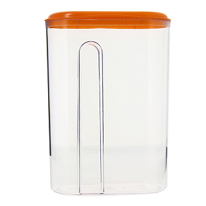 Емкость для сыпучих продуктов 1,5л PHIBO с дозатором бежевый пластик 000000000001059491