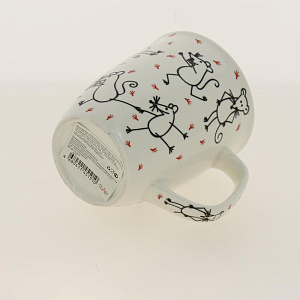 Кружка 350мл, NEW BONE CHINA,упаковка-гофрокороб, ВЕСЁЛЫЕ МЫШАТА,170-08023 000000000001192693