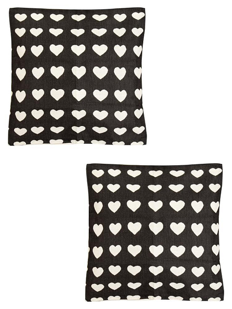Чехлы для подушек декоративные 2шт 44х44см с принтом в ассортименте хлопок/лен 000000000001229199