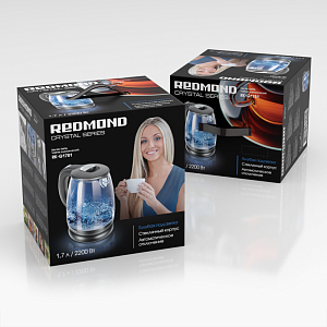 Чайник электрический 1,7л REDMOND RK-G1781 стекло 000000000001164531