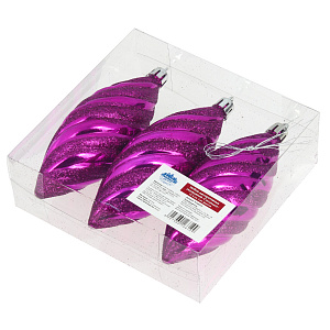 Набор декоративных украшений Сосулька Посуда Центр, 13 см, 3 шт. 000000000001161748