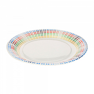 Набор одноразовых тарелок Цветные Точки Pap Star, 23 см, 10 шт. 000000000001142450