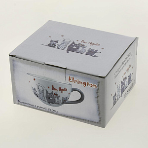 Бульонница 580мл ELRINGTON КОТЫ-ПОВАРЯТА с ручкой подарочная упаковка керамика 000000000001206067