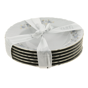 Набор тарелок суповых 6шт 22,5см CMIELOW 9706 blue фарфор 000000000001172769