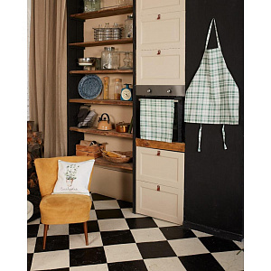 Фартук 60х70см Этель Eucalyptus клетка саржа 190гр 100%хлопок 000000000001206659