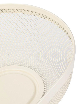 Ваза для фруктов 30,5х22х10см овал белый железо 000000000001227949