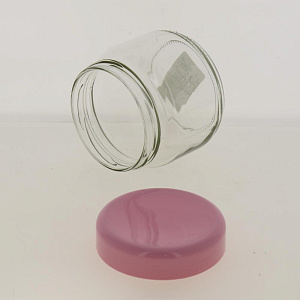 Банка для хранения 350 мл розовая крышка 120-13101 000000000001182802