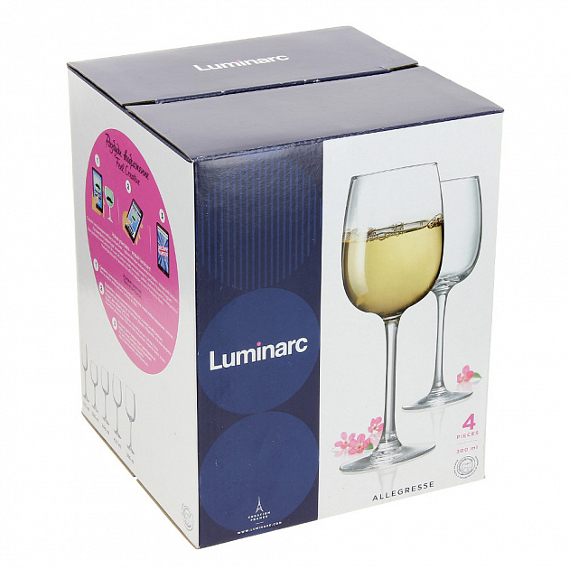 АЛЛЕГРЕС Набор фужер для вина 4шт 300мл LUMINARC стекло N5331/P8863 000000000001170303
