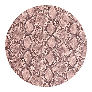 Салфетка сервировочная D38 DE'NASTIA Питон круг розовый искусственная кожа ПВХ 000000000001214109