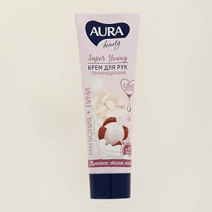 Набор подарочный Aura Beauty Extra Nutrition Крем-гель для душа Сливочная ваниль и Пион 250мл + Крем для рук Тонизирующий 75мл 10482 000000000001202556