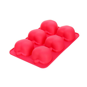 Форма для выпечки Яблоки Marmiton, розовый, силикон 000000000001125299