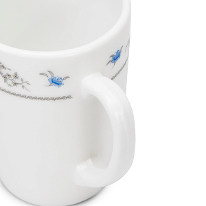 Кружка 350мл FARFORELLE Голубой цветок стеклокерамика 000000000001214367