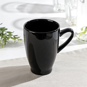 Кружка 300мл ДОЛЯНА Coffee break черный керамика 000000000001211131