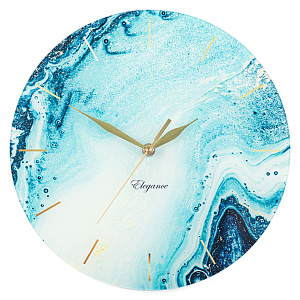 Часы Синий мрамор СО1-20 стекло 000000000001190954