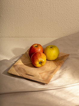 Доска универсальная 24x19x1,5см DE'NASTIA цветной зигзаг акация+манго 000000000001221815