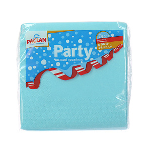Бумажные салфетки 2-х слойные Decor Party Paclan, 24?24 см, 50 шт. 000000000001138257