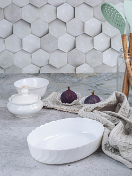 Блюдо для запекания 22см SMART CUISINE TRIANON овальное опал P4017 000000000001202921