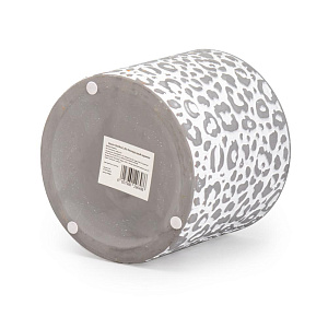 Кашпо 16х14см 1,95л Леопард серый керамика 000000000001225887