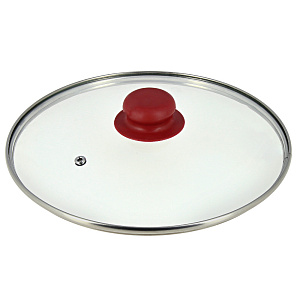 Крышка 24см FORA с металлическим ободом низкая Россия стекло 000000000001171690